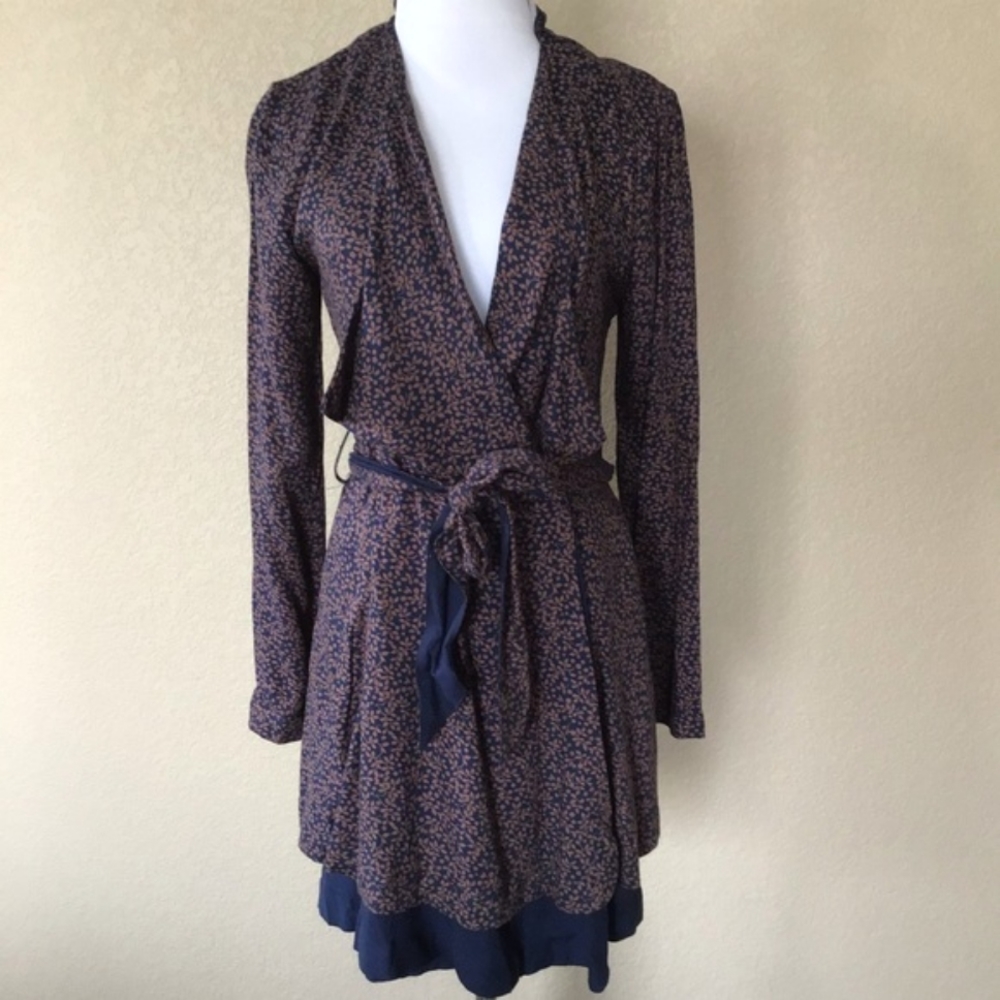 New Anthropologie Logan Belted Floral Trench Jacket by Harlyn, Size S